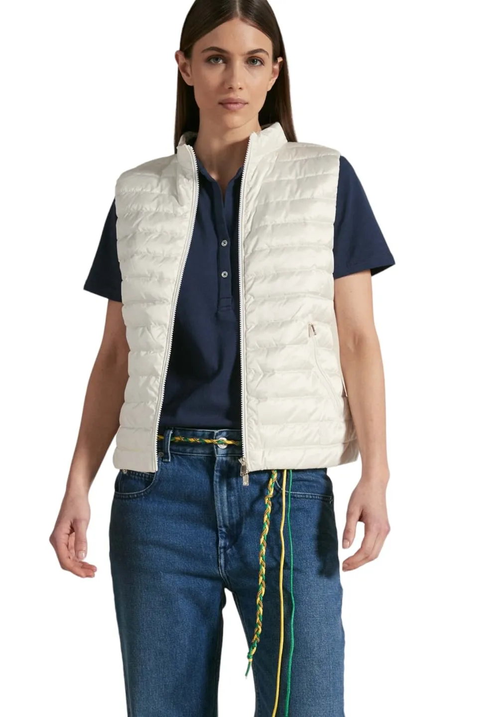 Ciesse Piumini Donna Smanicato Gilet PAPRIKA-134XXP Bianco