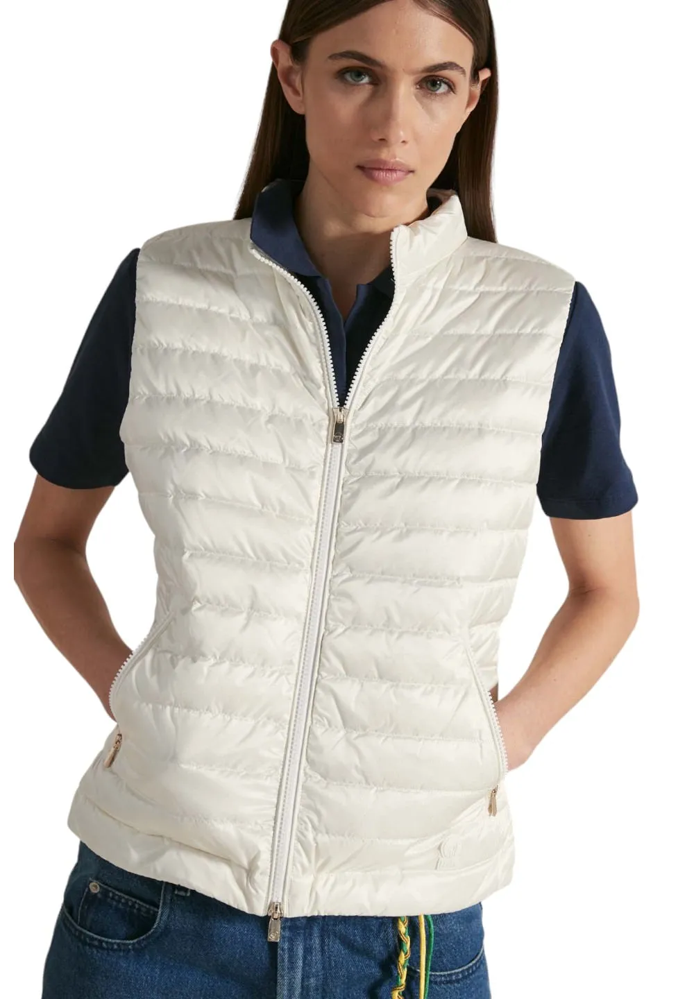 Ciesse Piumini Donna Smanicato Gilet PAPRIKA-134XXP Bianco