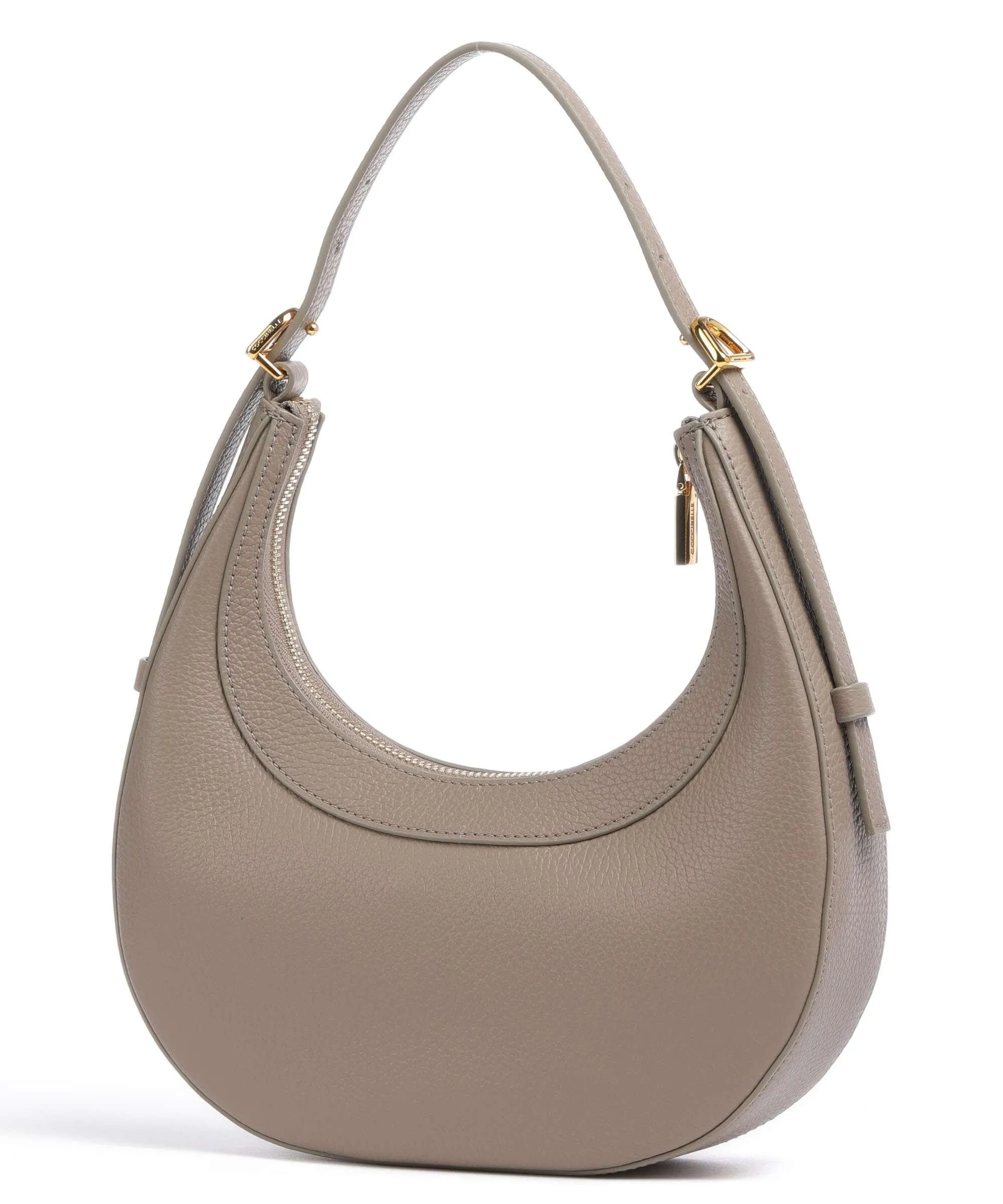  Coccinelle Whisper Borsa a spalla pelle di vacchetta grana taupe  
