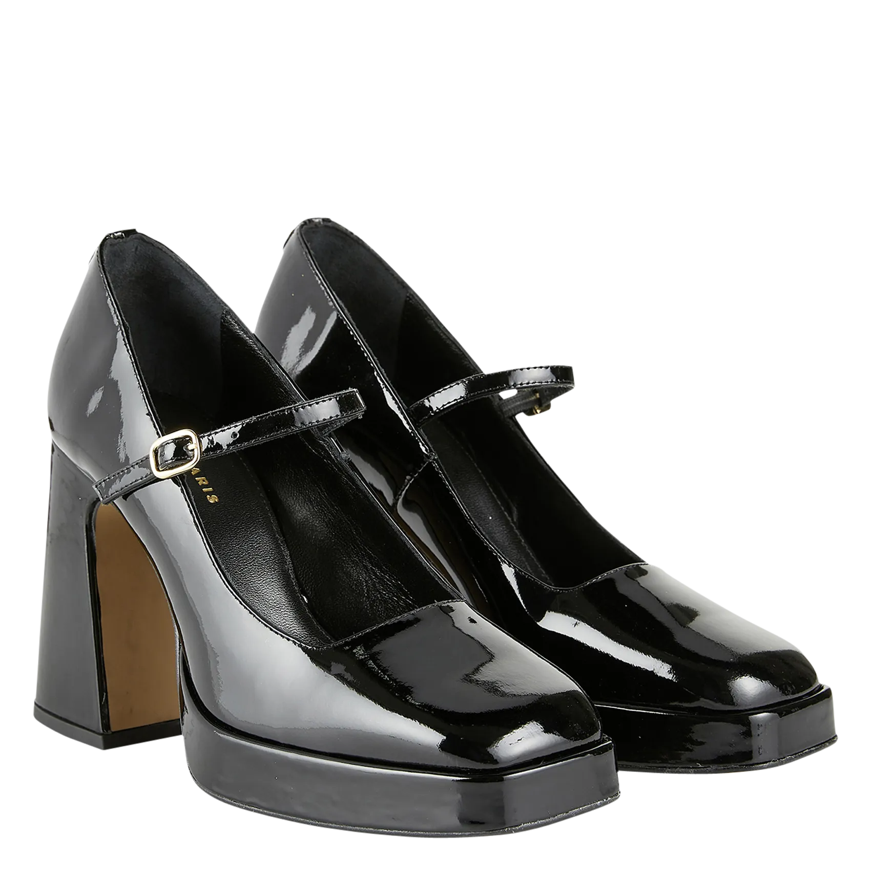  COSMOPARIS   PIPER - Mary Jane in pelle lucida | Nero
