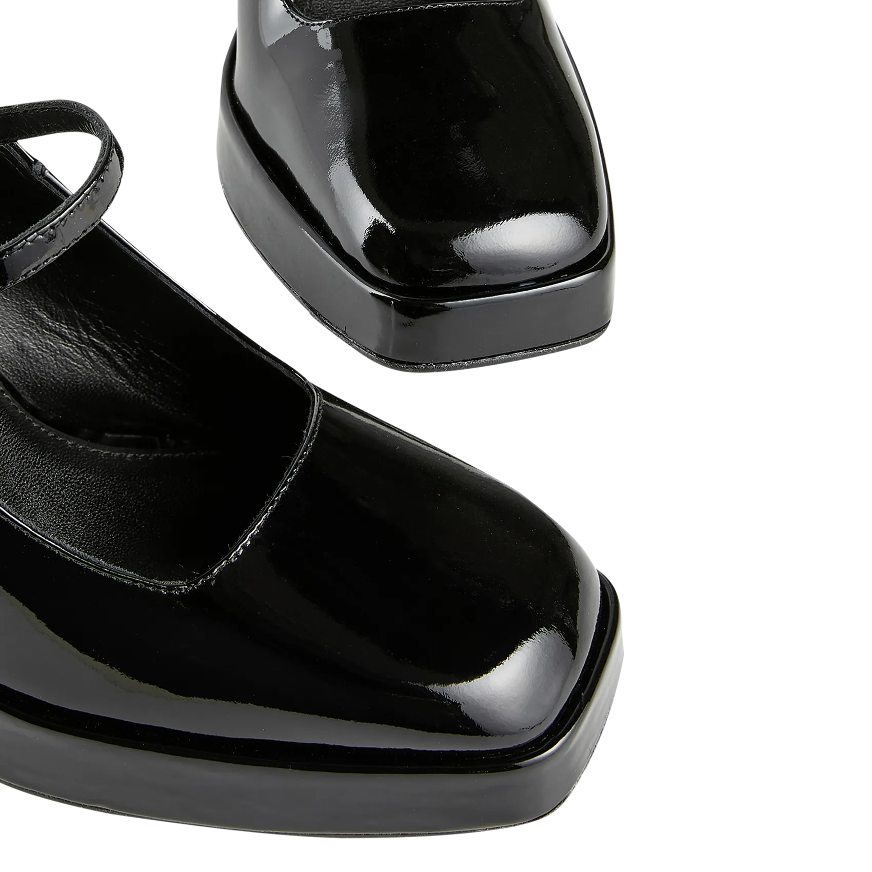  COSMOPARIS   PIPER - Mary Jane in pelle lucida | Nero