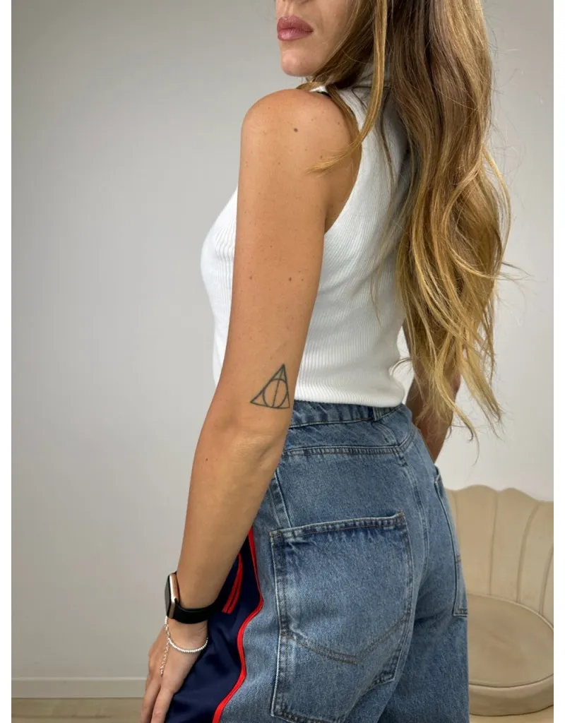 CROP TOP EASY BIANCO