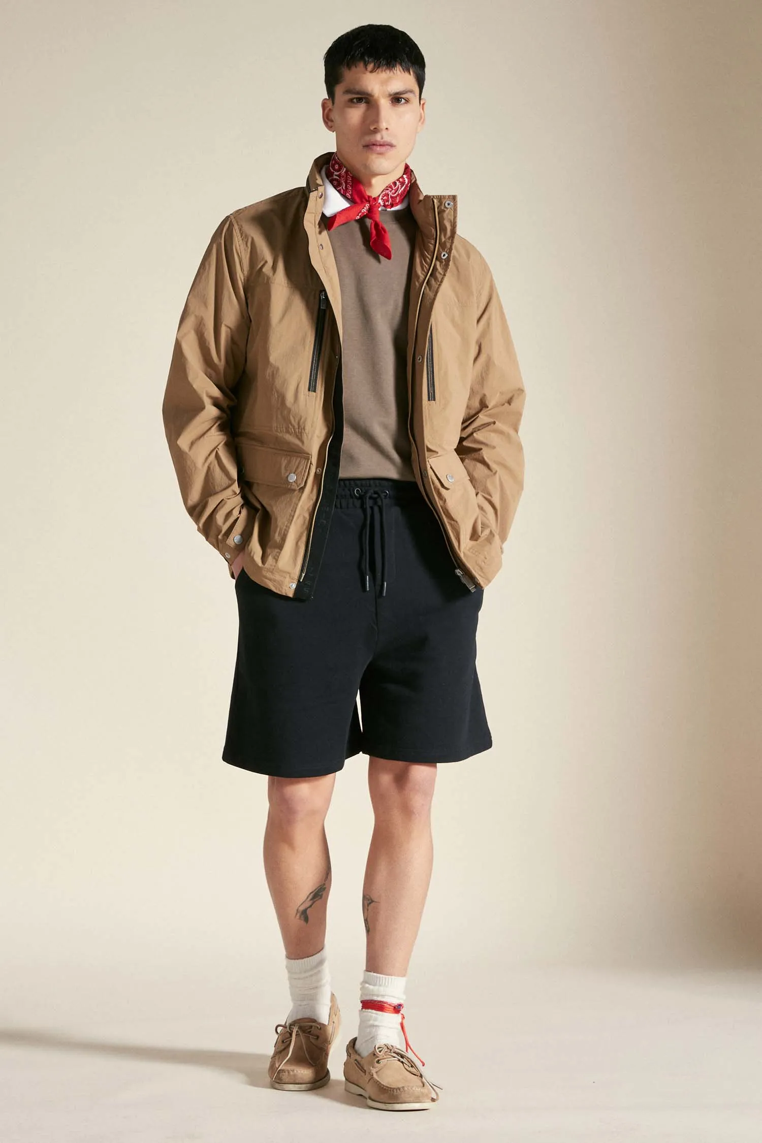 DUBE – Windbreaker full zip color sabbia