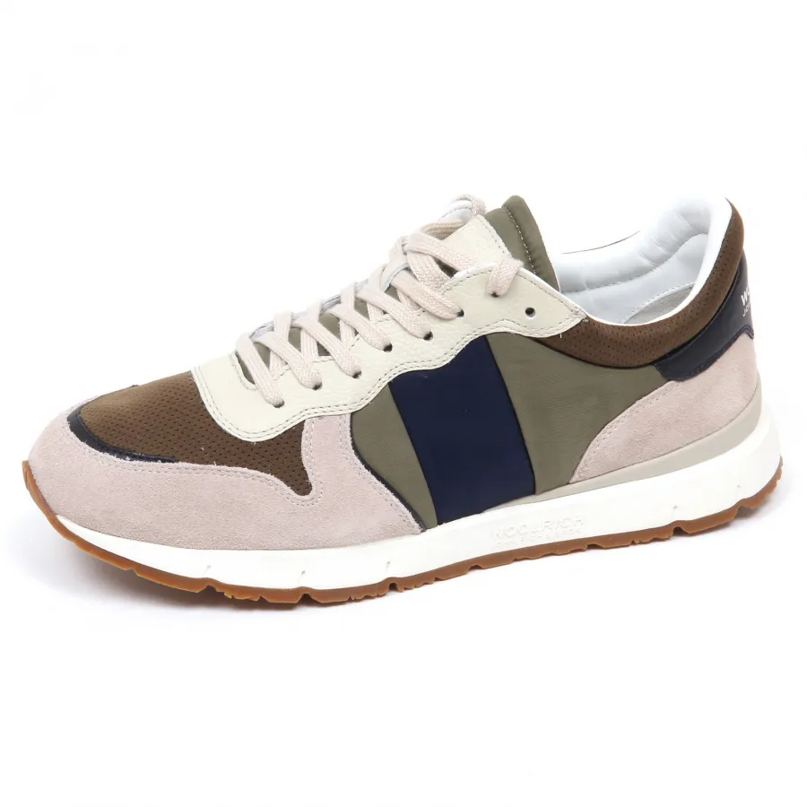 E8808 scarpa uomo  green/blu/beige WOOLRICH JOHN RICH & BROS shoe man