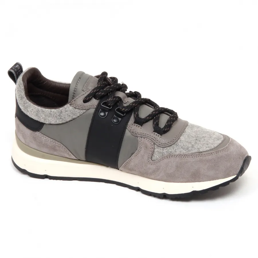 F6070 sneaker uomo suede/tissue/wool WOOLRICH scarpe grey/black shoe man