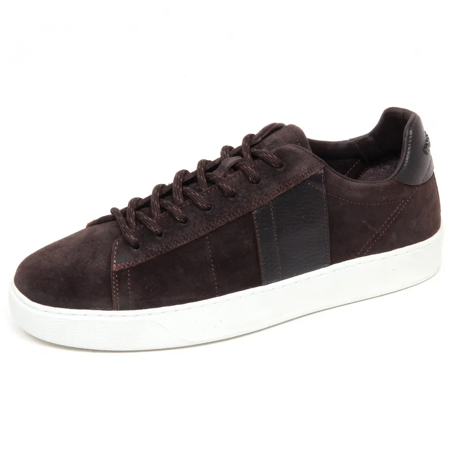 F6082 sneaker uomo brown WOOLRICH JOHN RICH brush suede shoe man