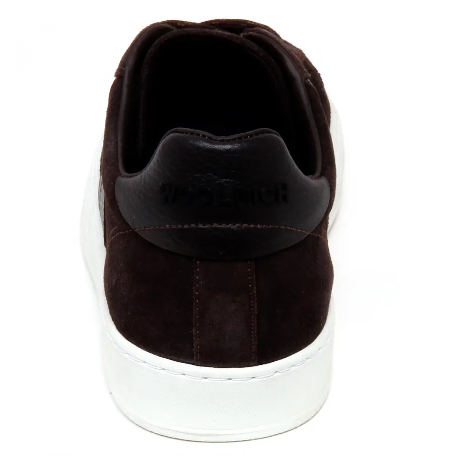 F6082 sneaker uomo brown WOOLRICH JOHN RICH brush suede shoe man