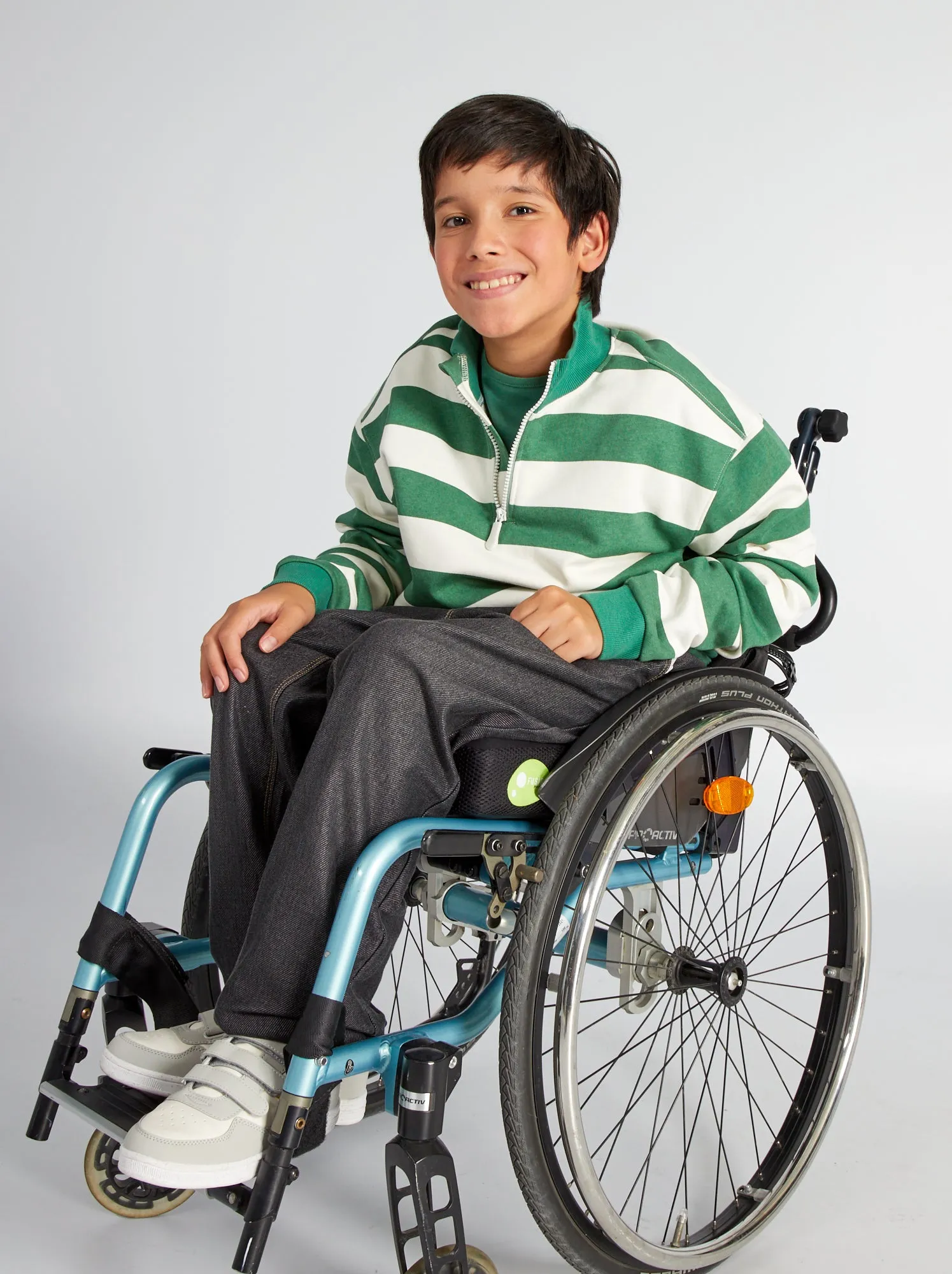 Felpa a collo alto con zip - So Easy - VERDE