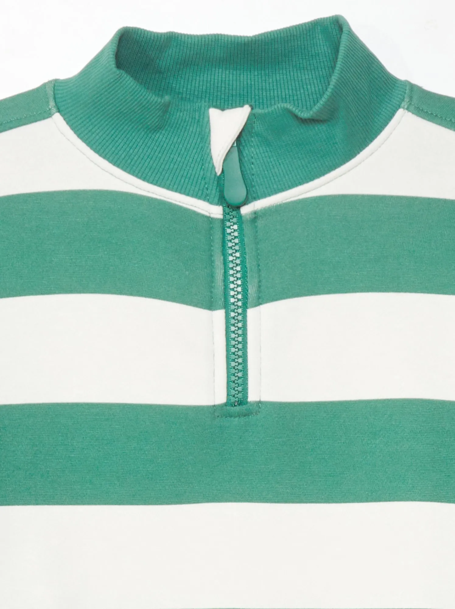 Felpa a collo alto con zip - So Easy - VERDE