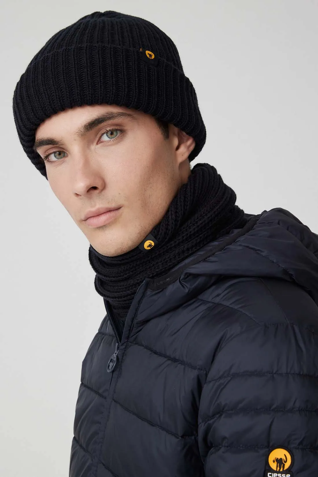 FLYNN – Sciarpa blu in maglia