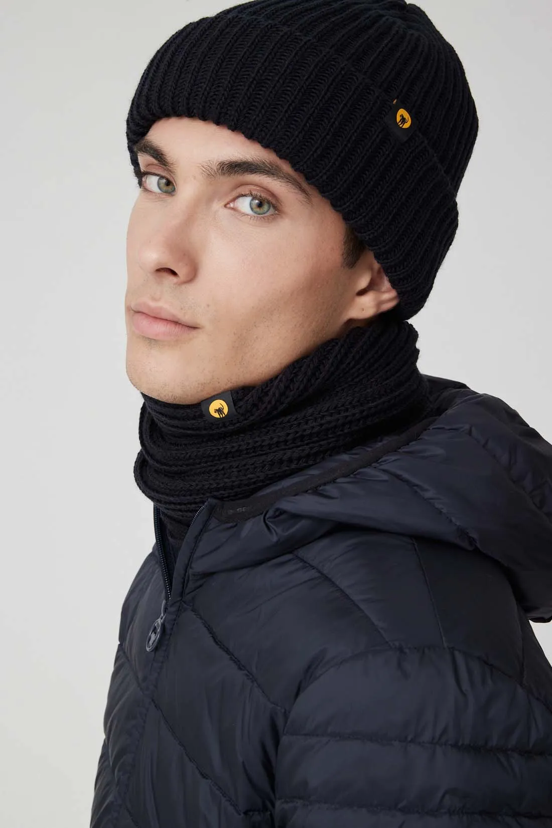 FLYNN – Sciarpa blu in maglia