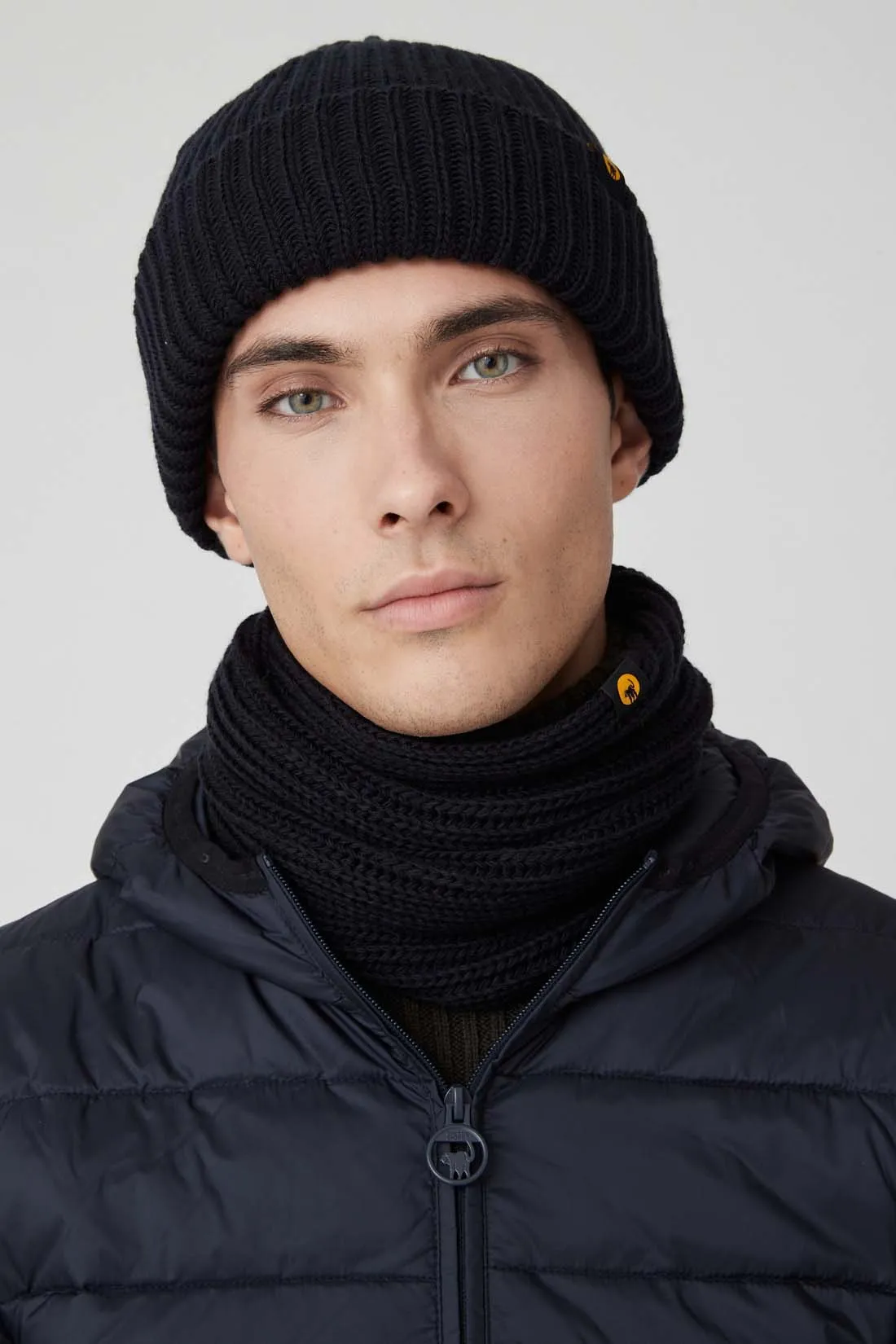 FLYNN – Sciarpa blu in maglia