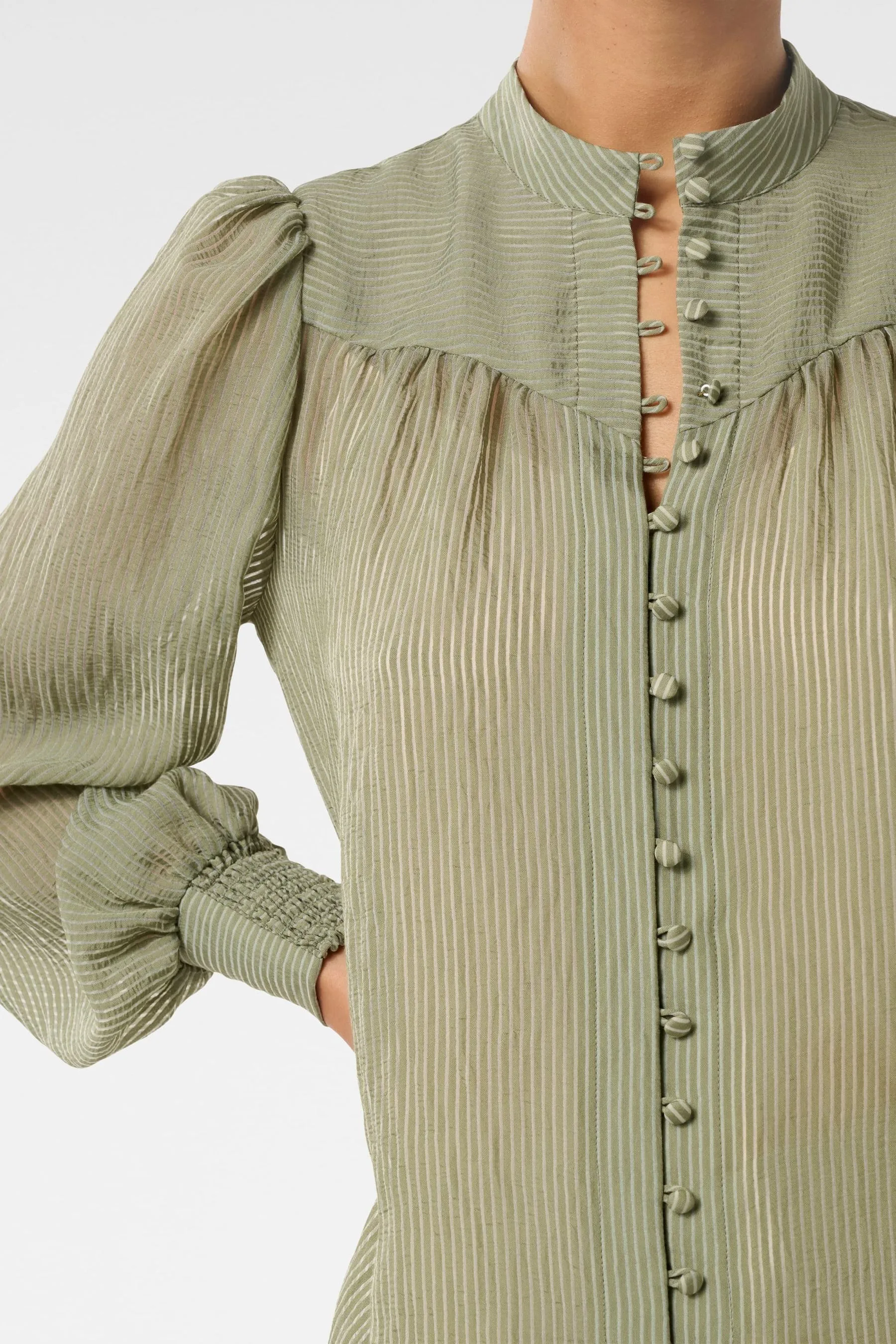 Forever New Leo Soft Stripe Blouse    