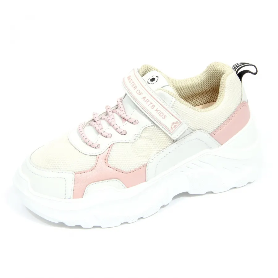 G3986 sneaker bimba girl MOA MASTER OF ARTS white/pink shoe kids