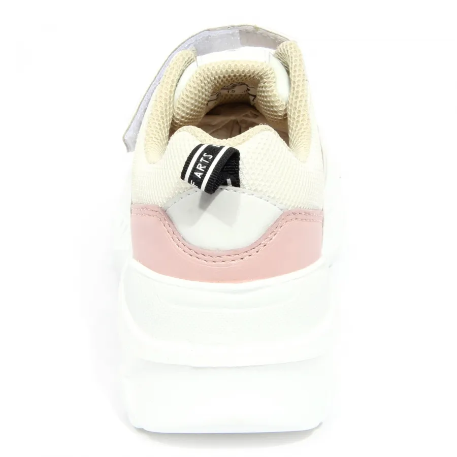 G3986 sneaker bimba girl MOA MASTER OF ARTS white/pink shoe kids