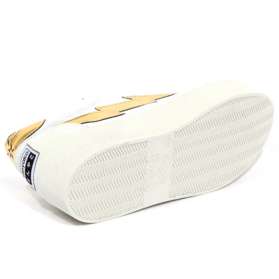 G6237 sneaker donna SANYAKO off white fabric/suede shoe woman