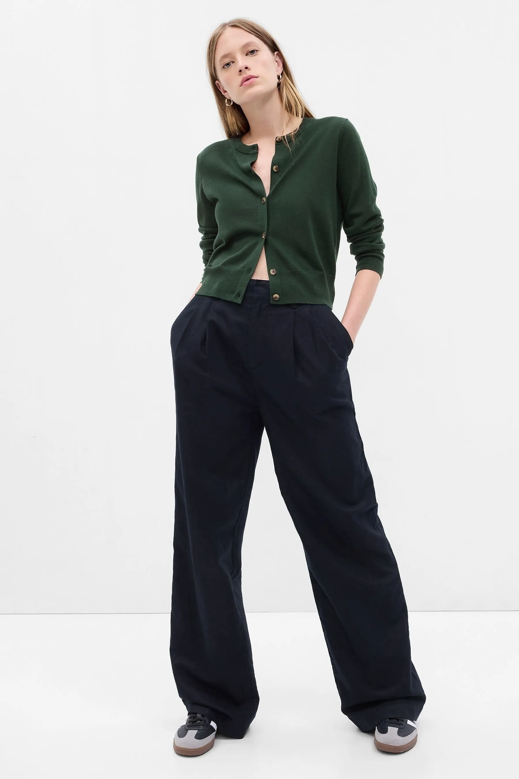 Gap - Cardigan corto in lana merino