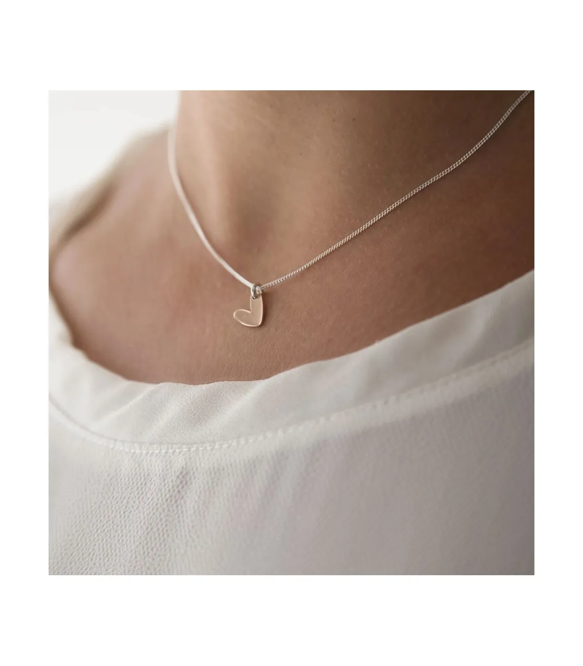 Girocollo Donna Cuore Oro Rosa 9k SGIRCUOG