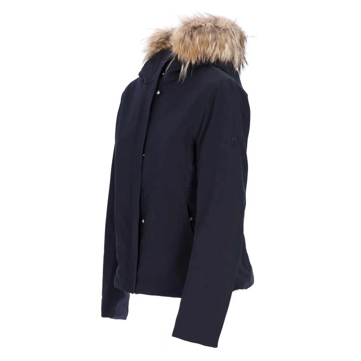 Giubbino Donna Ciesse Piumini Vilia Pelliccia Nero