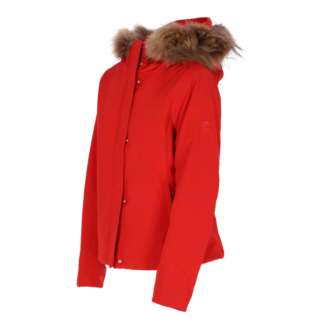 Giubbino Donna Ciesse Piumini Vilia Pelliccia Rosso