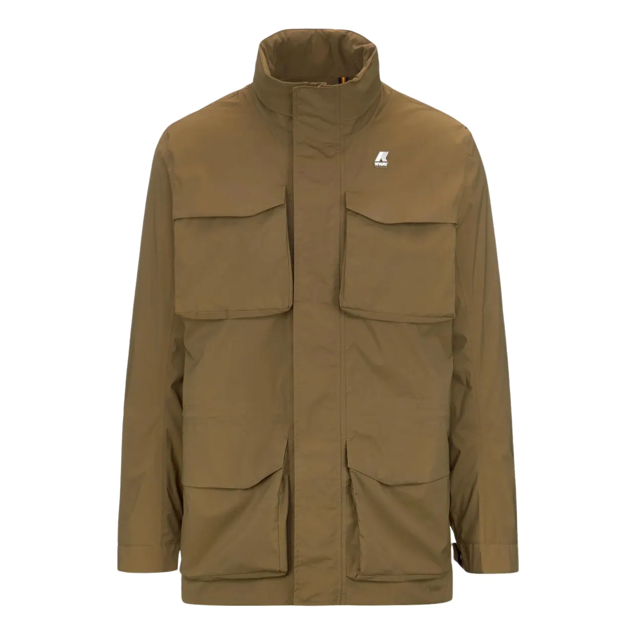 Giubbino K-Way Manphy Stretch Nylon Jersey Marrone