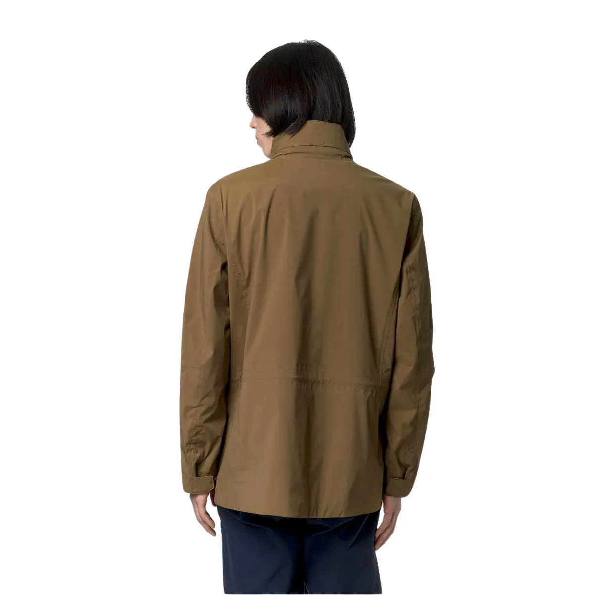 Giubbino K-Way Manphy Stretch Nylon Jersey Marrone