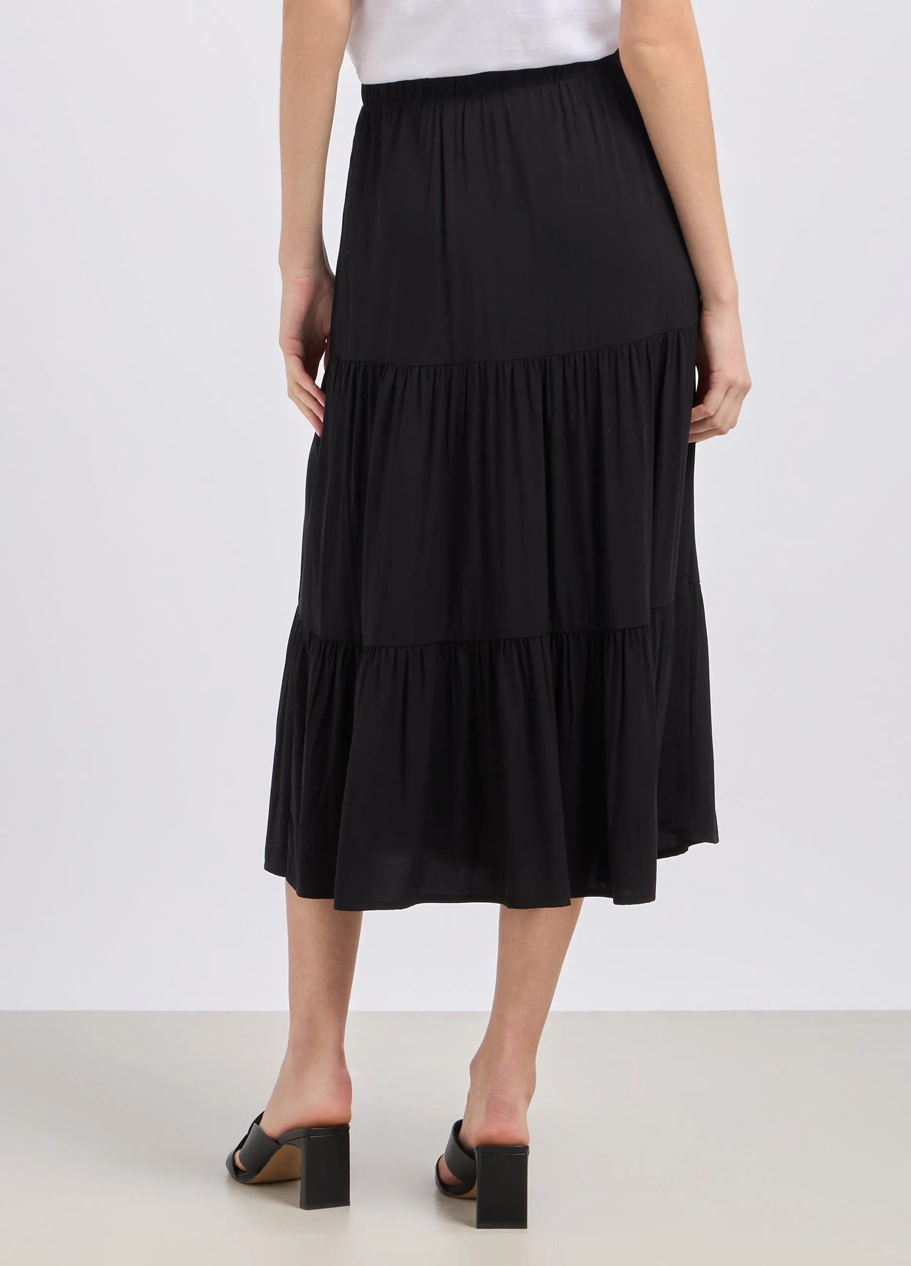 Gonna in pura viscosa donna