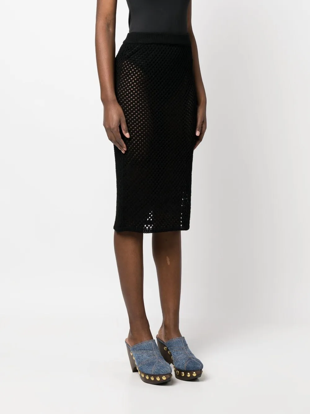 Gonna midi in nero - donna