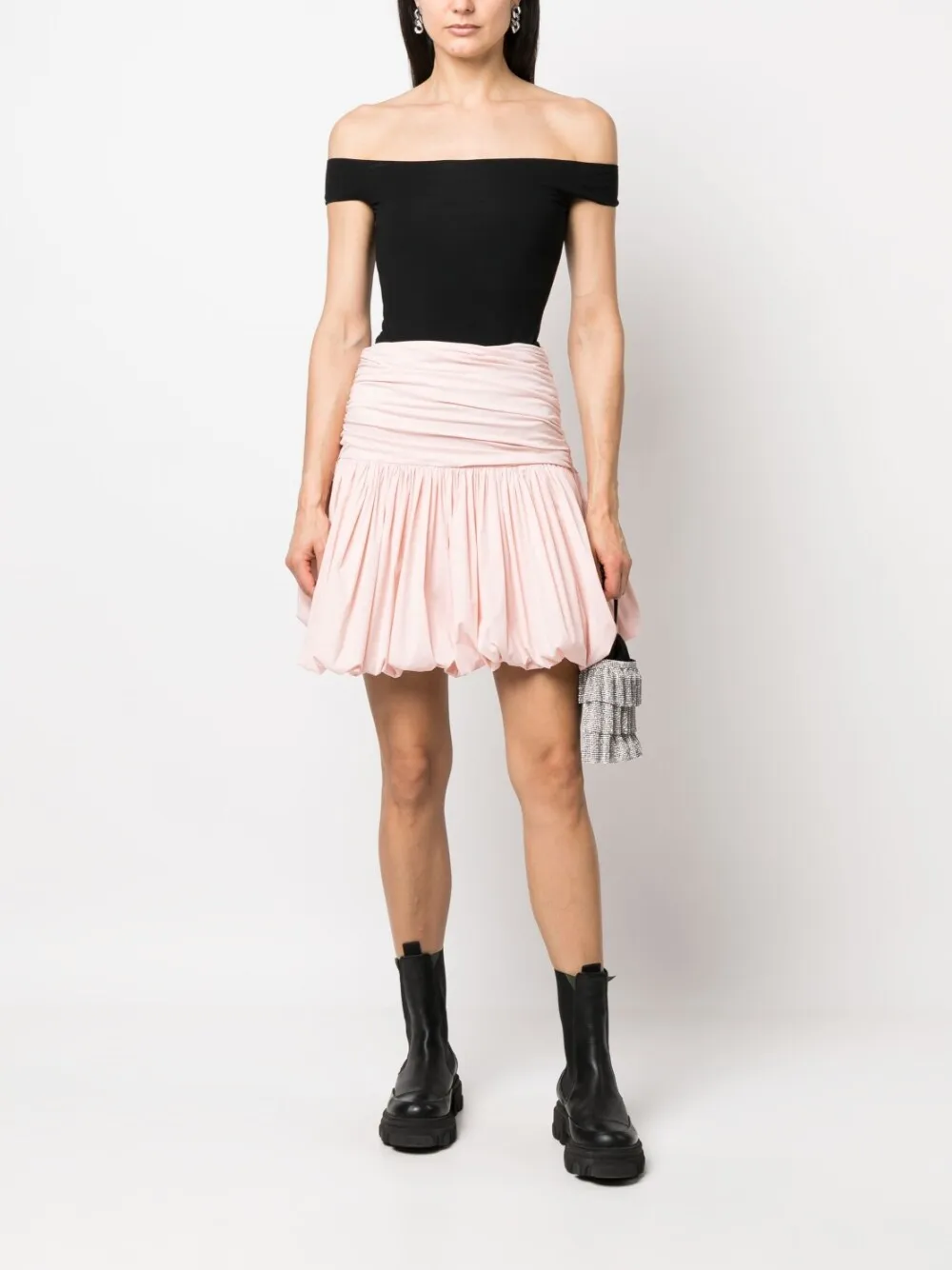 Gonna plissettata in rosa - donna