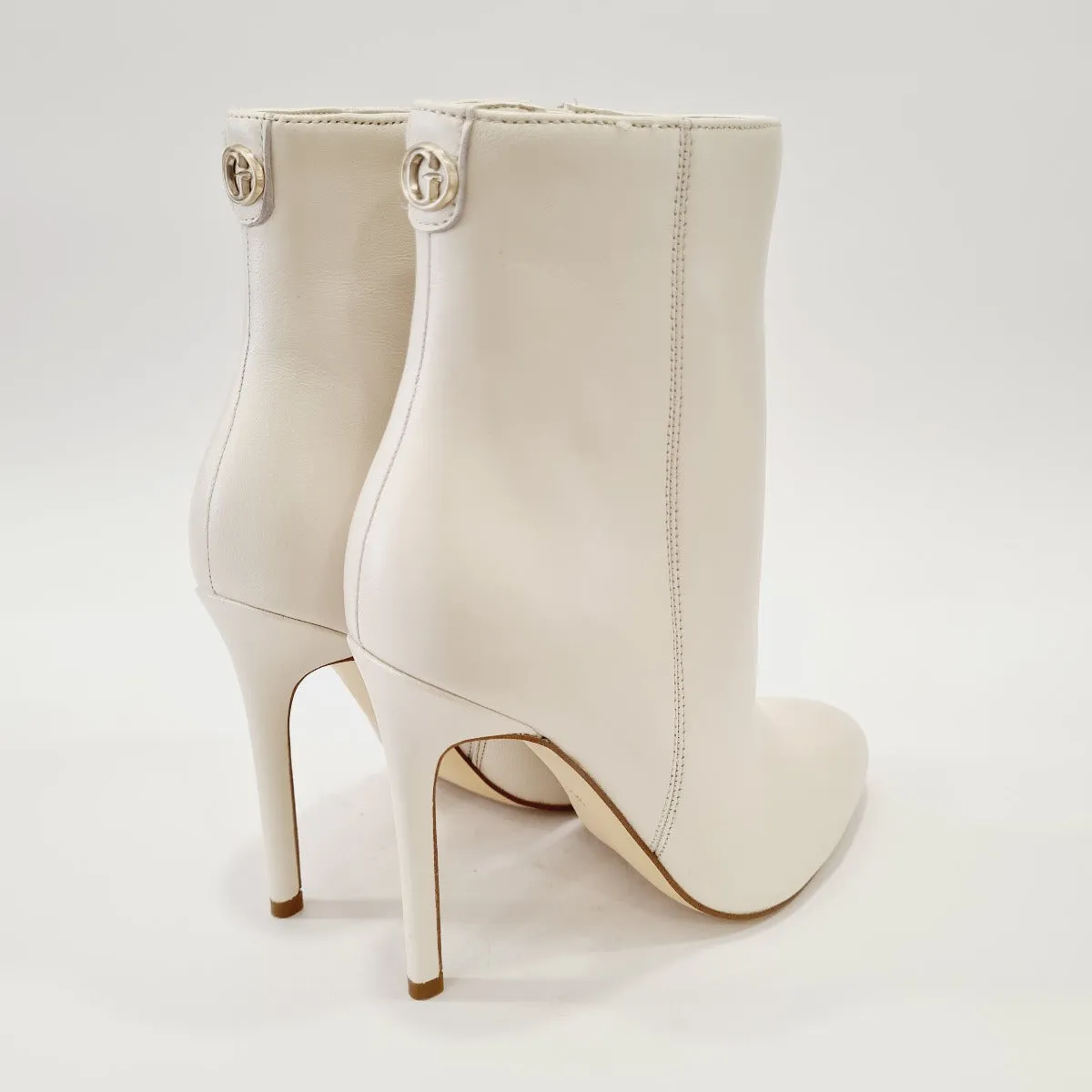 Guess Tronchetto Pelle Crema tacco 10,5 cm plateau interno 1 cm rif. G661