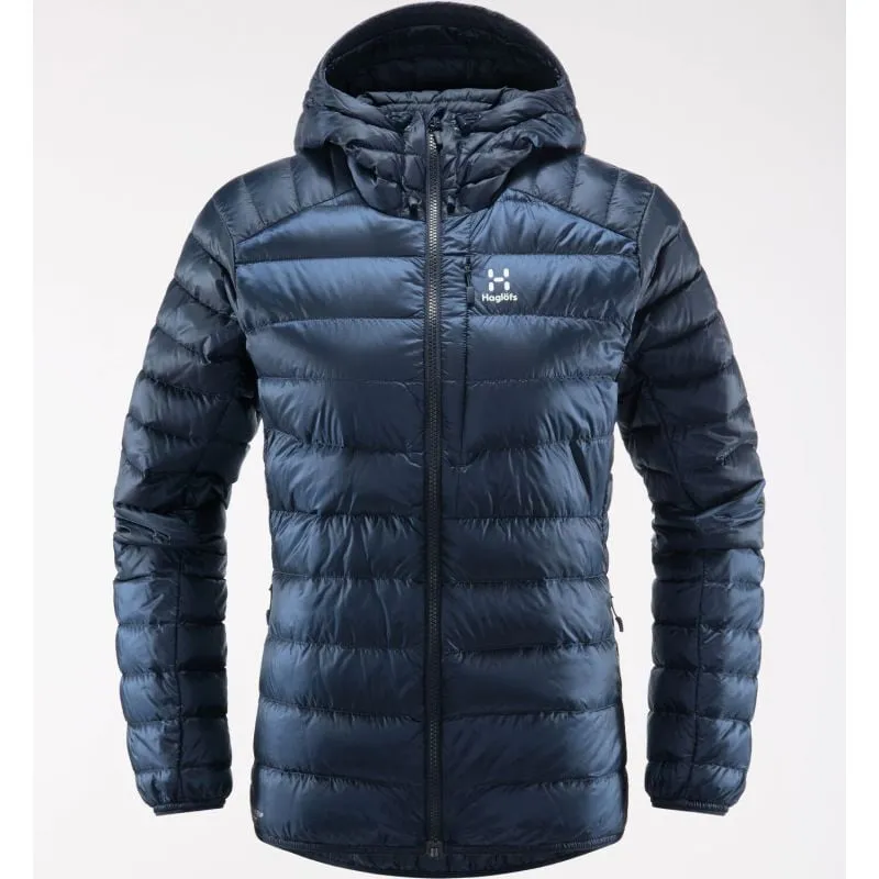HAGLÖFS Roc Piumino con cappuccio (Tarn Blue) per donna