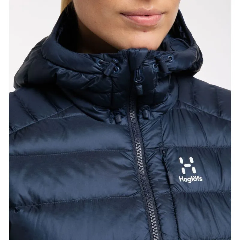 HAGLÖFS Roc Piumino con cappuccio (Tarn Blue) per donna