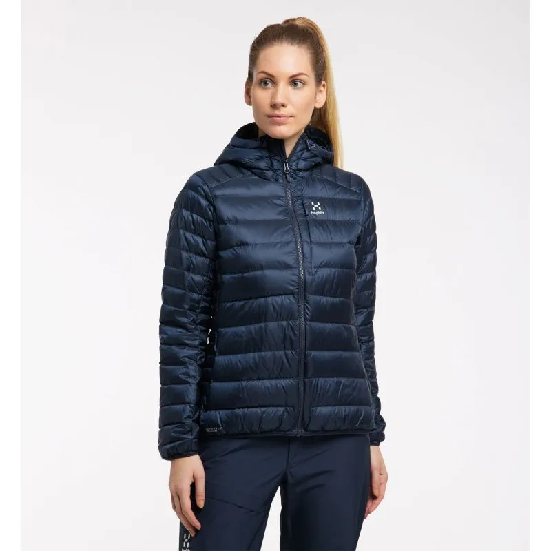 HAGLÖFS Roc Piumino con cappuccio (Tarn Blue) per donna