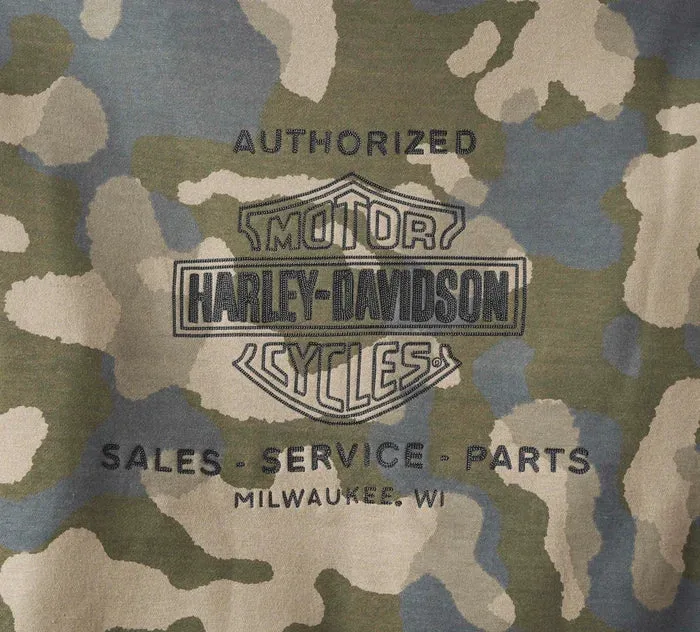 HARLEY DAVIDSON Felpa con cerniera Street Surplus da uomo REF.96781-23VM