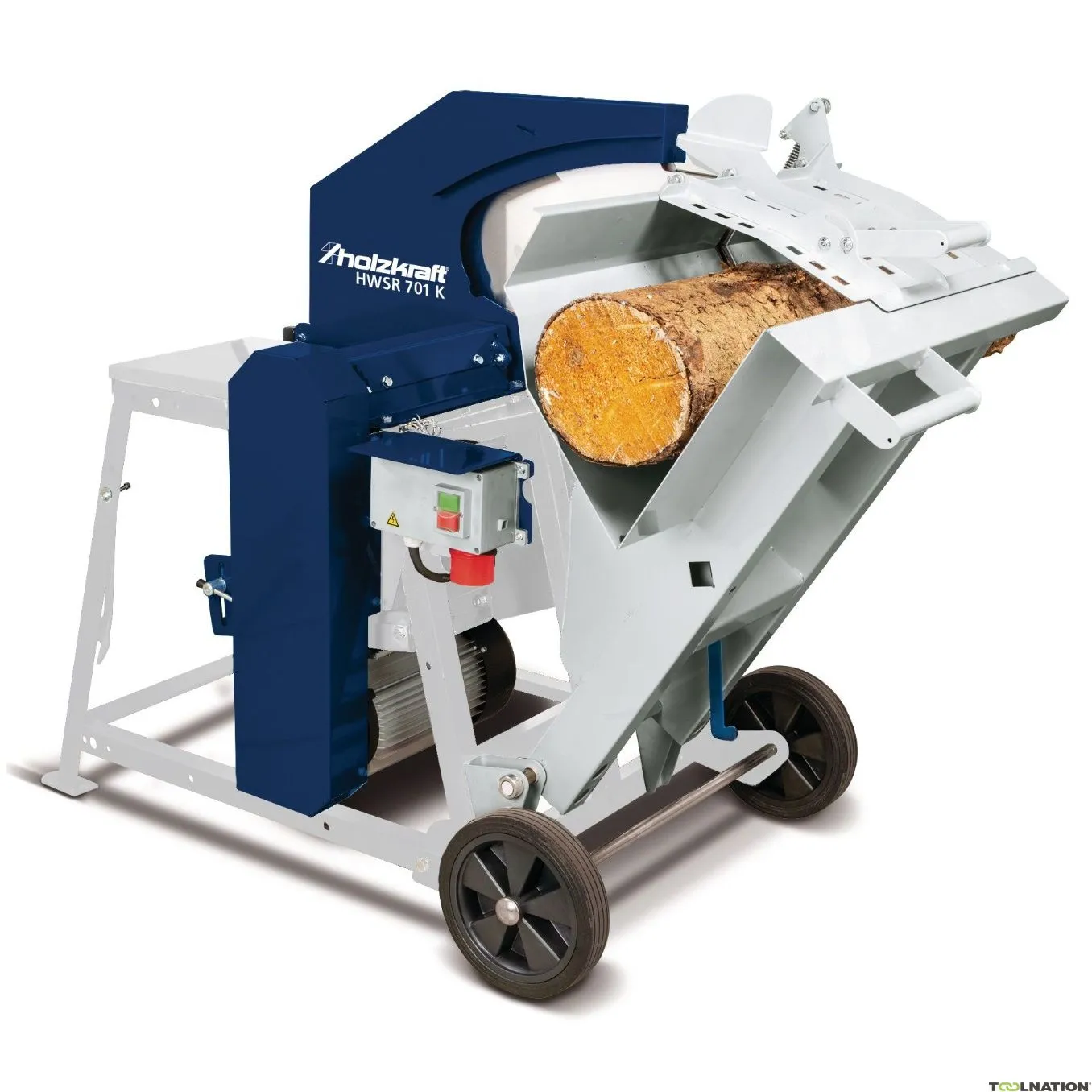 Holzkraft 715966770 HWSR701K Sega per legna da ardere inclinabile 700 mm 400V