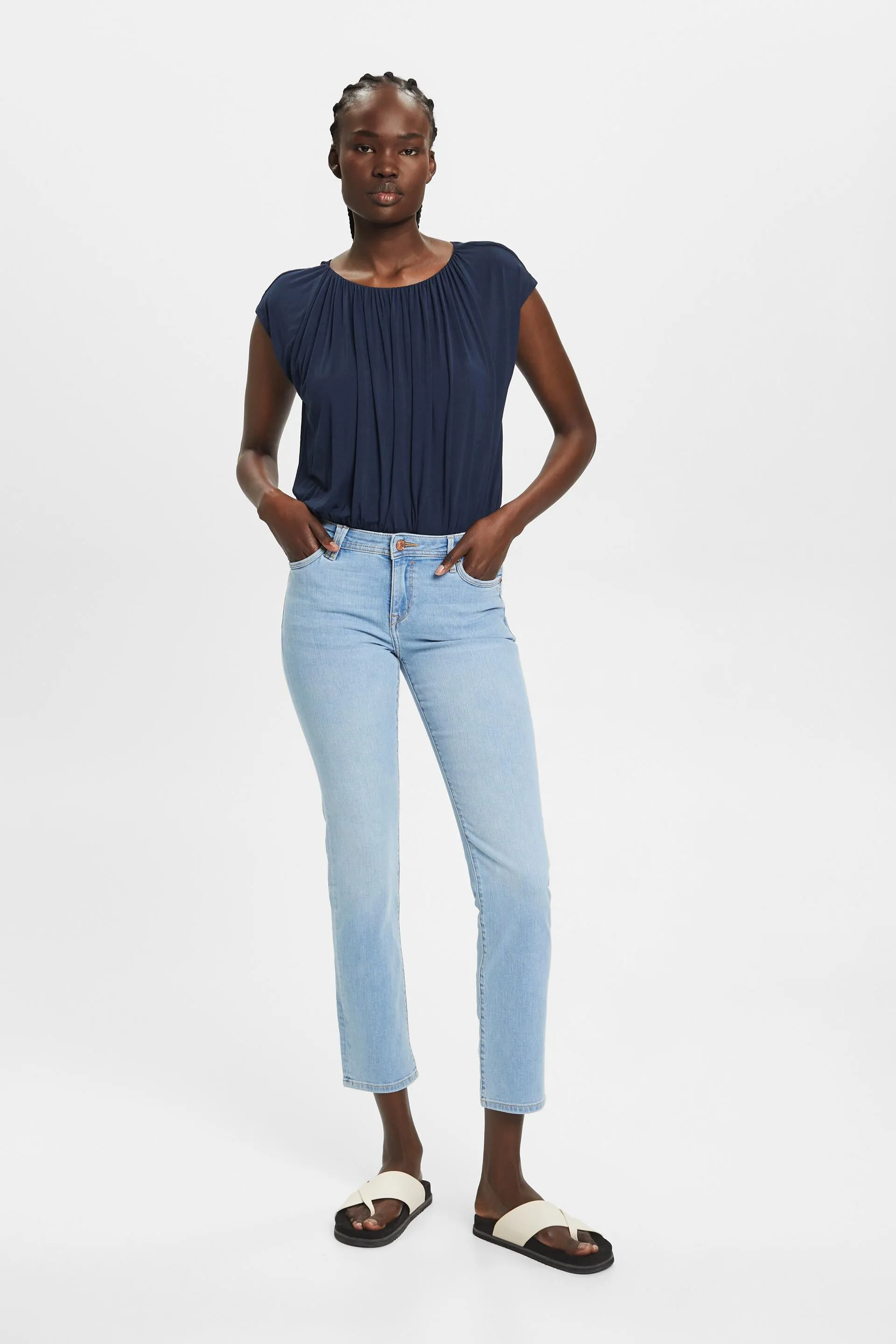 Jeans a gamba larga