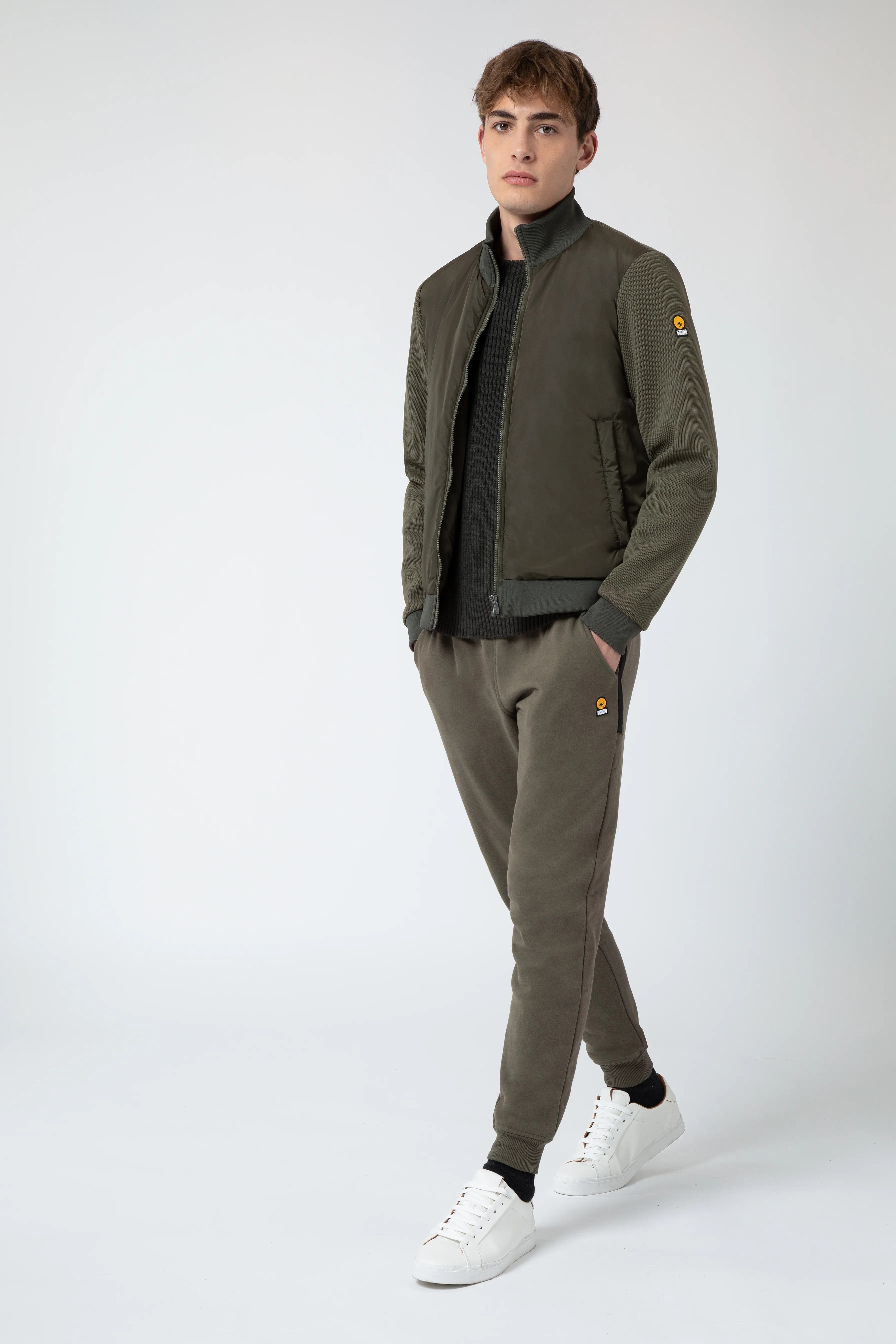 KIMMY – Military green hybrid jacket