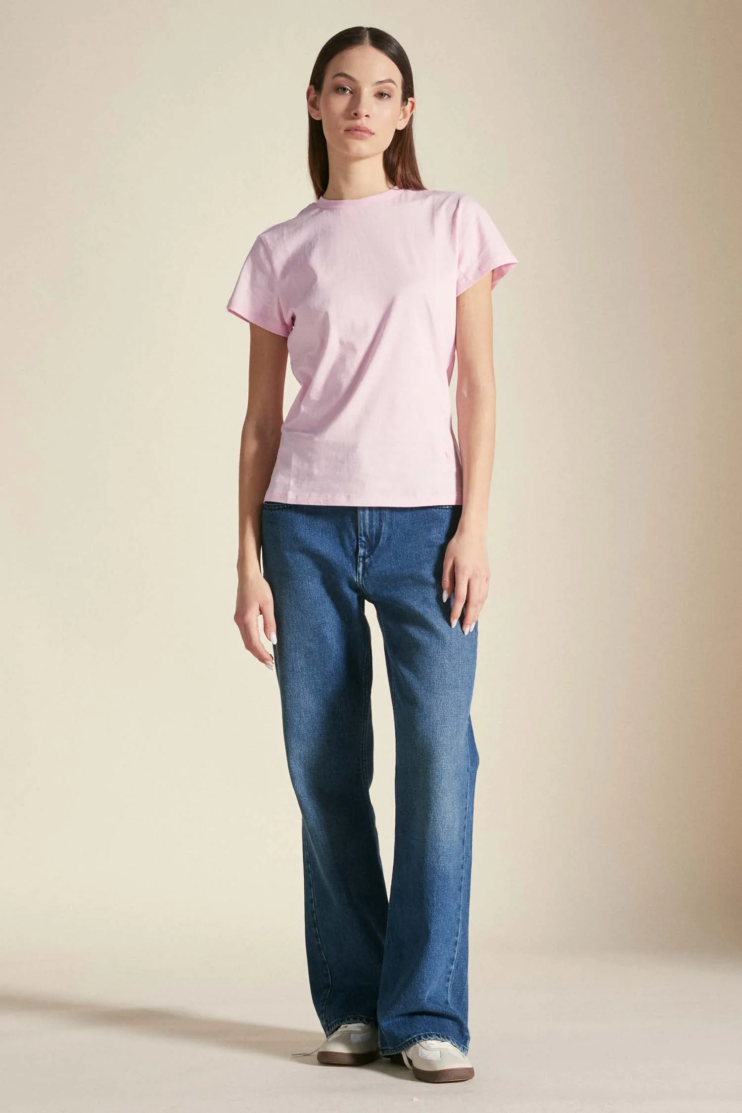 LARIN –  T-shirt rosa pastello in cotone