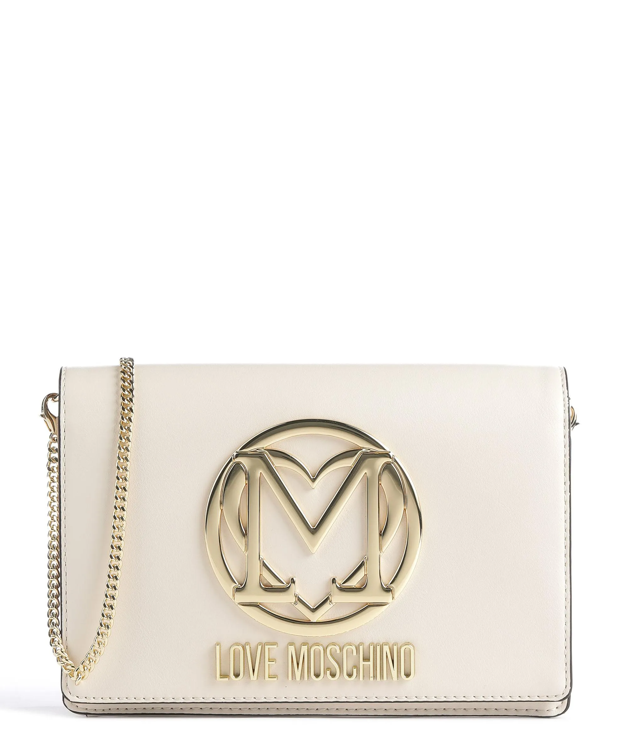  Love Moschino Smart Daily Borsa a spalla pelle sintetica avorio  