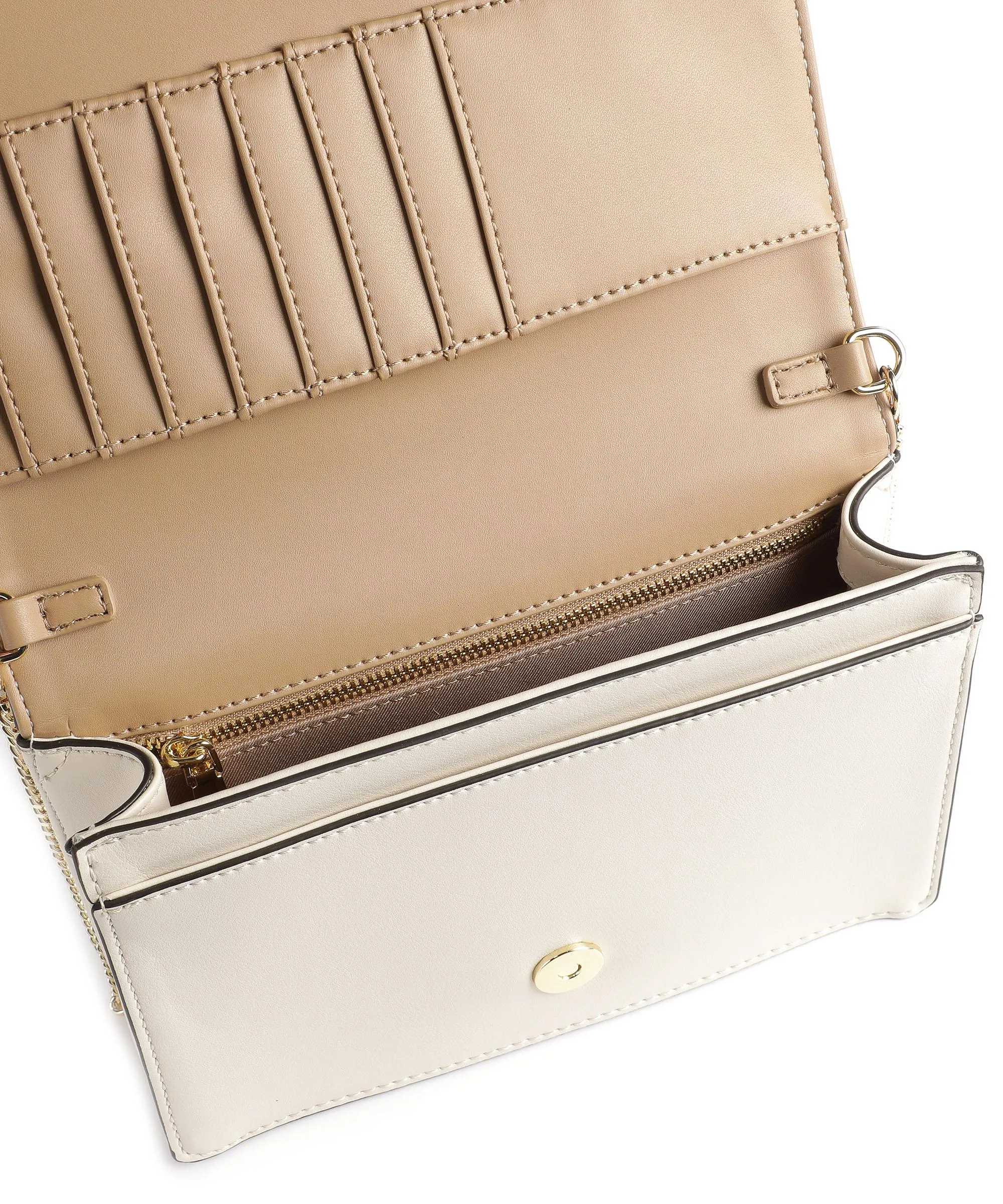  Love Moschino Smart Daily Borsa a spalla pelle sintetica avorio  