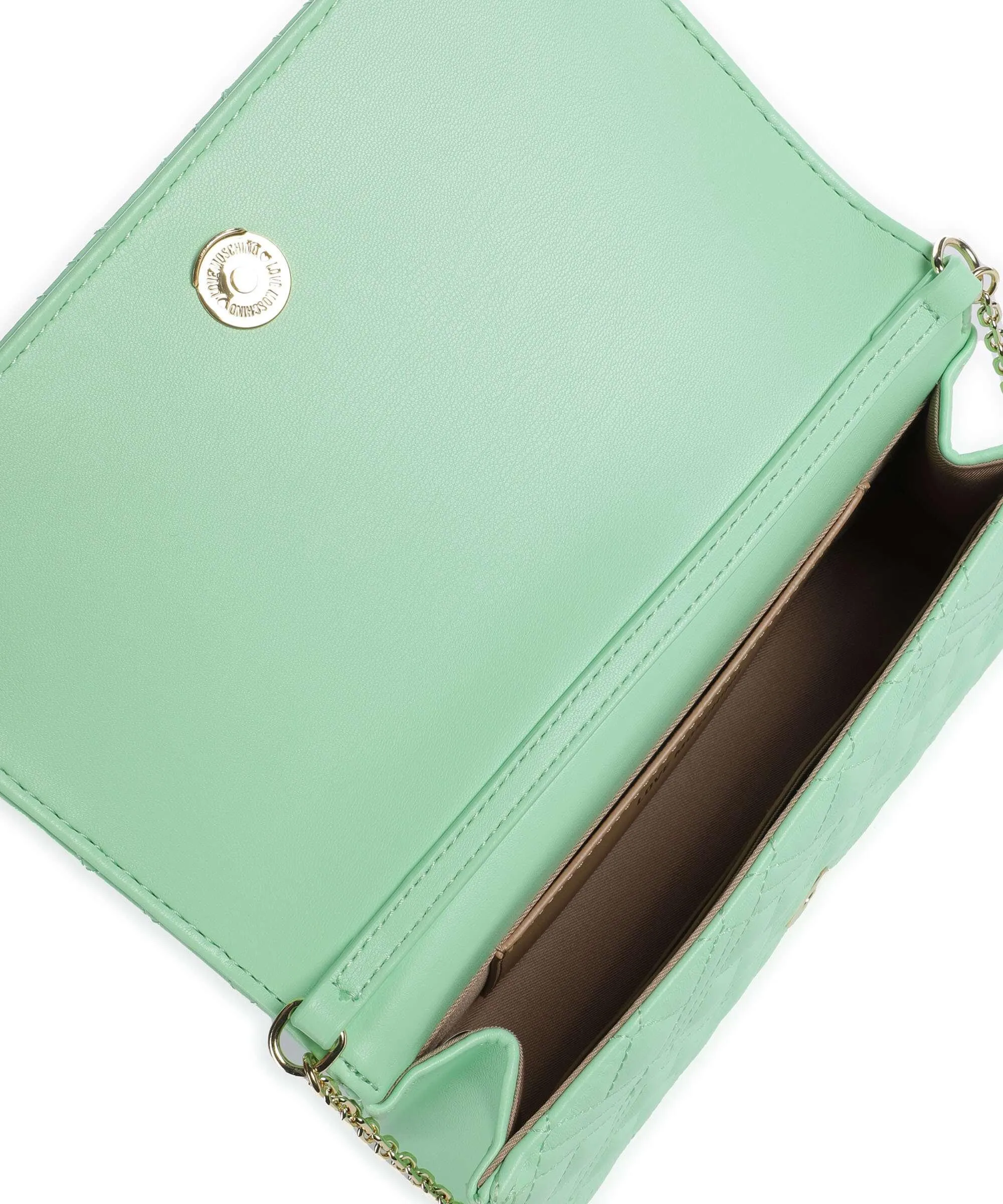  Love Moschino Smart Daily Borsa a tracolla pelle sintetica verde chiaro  