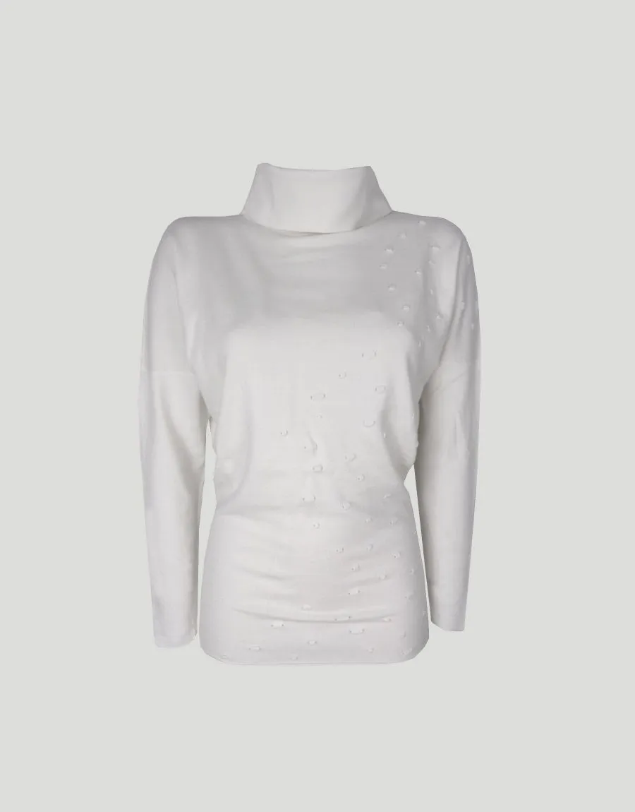 Maglia a collo alto e pois