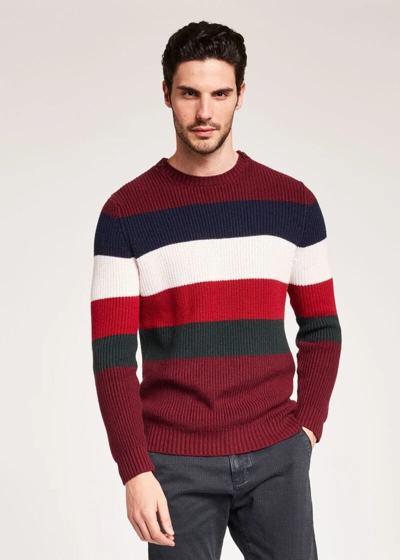 Maglia a righe in misto lana