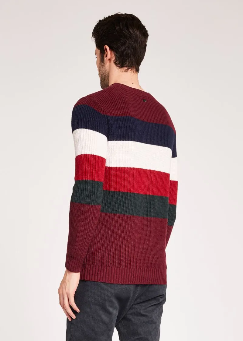 Maglia a righe in misto lana
