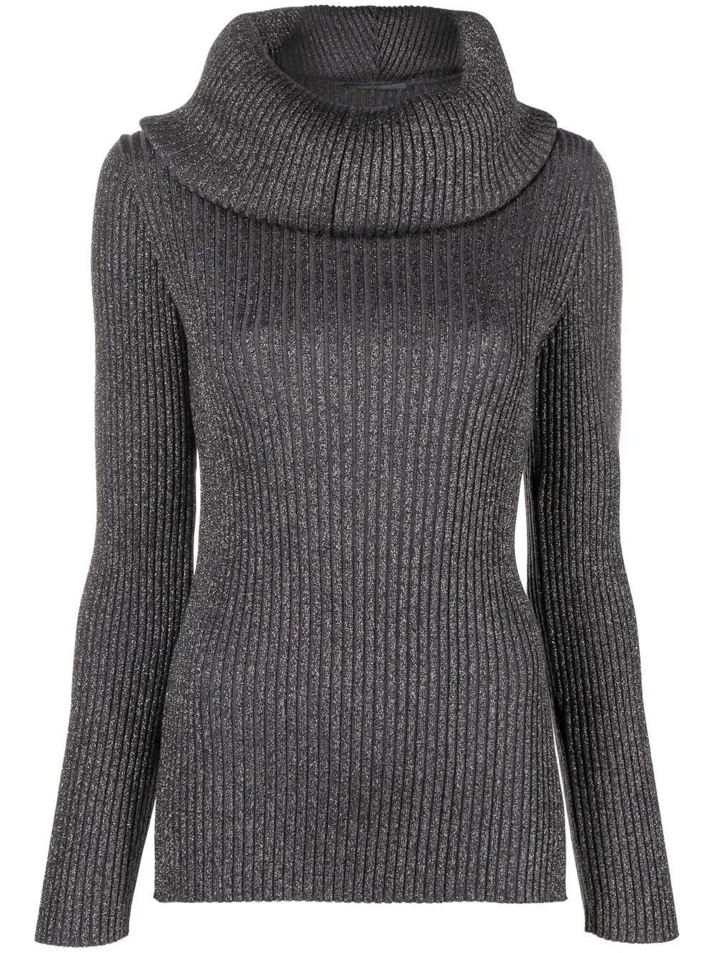 MAGLIA GRIGIA A COLLO ALTO