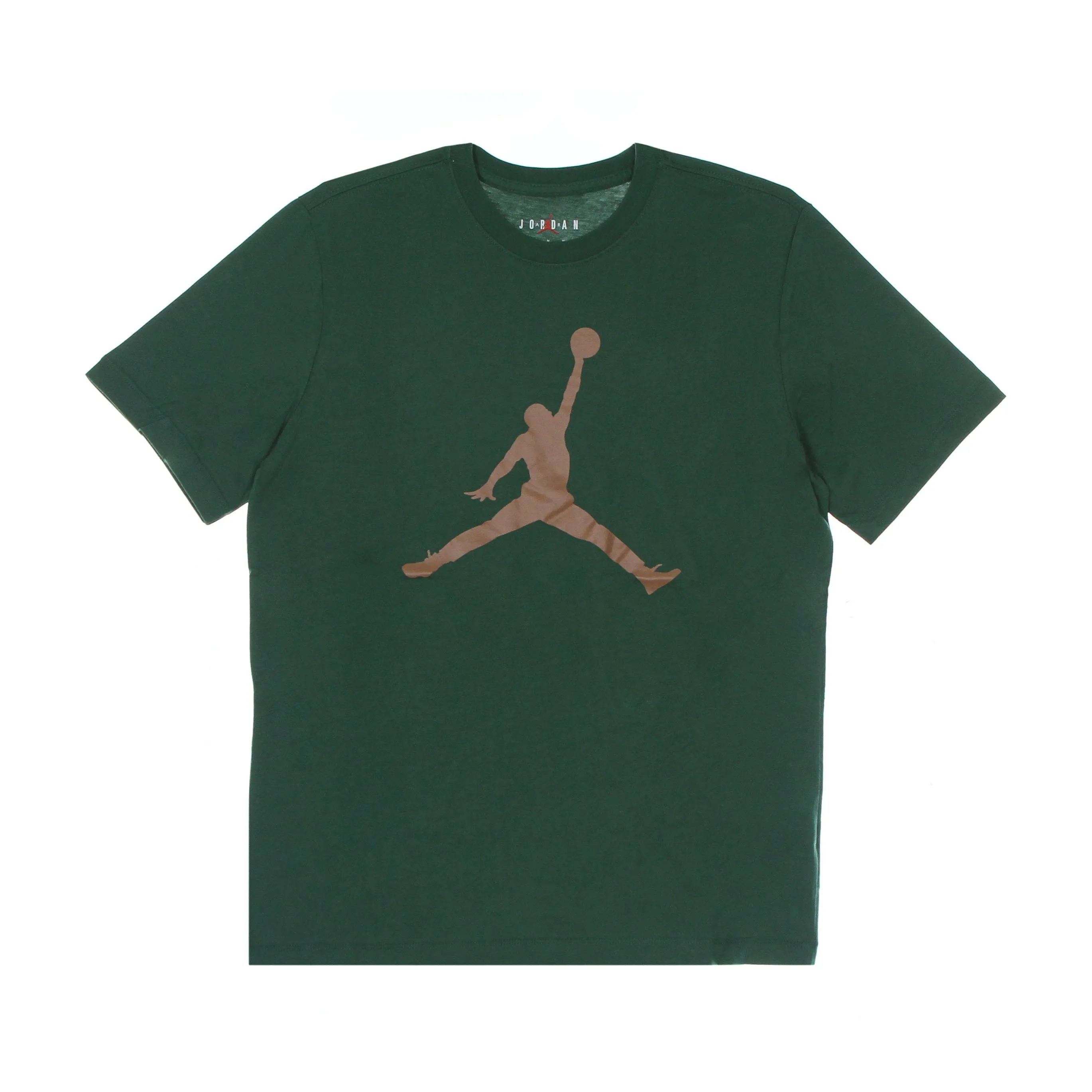 Maglietta Uomo Jumpman Crew Noble Green/archaeo Brown