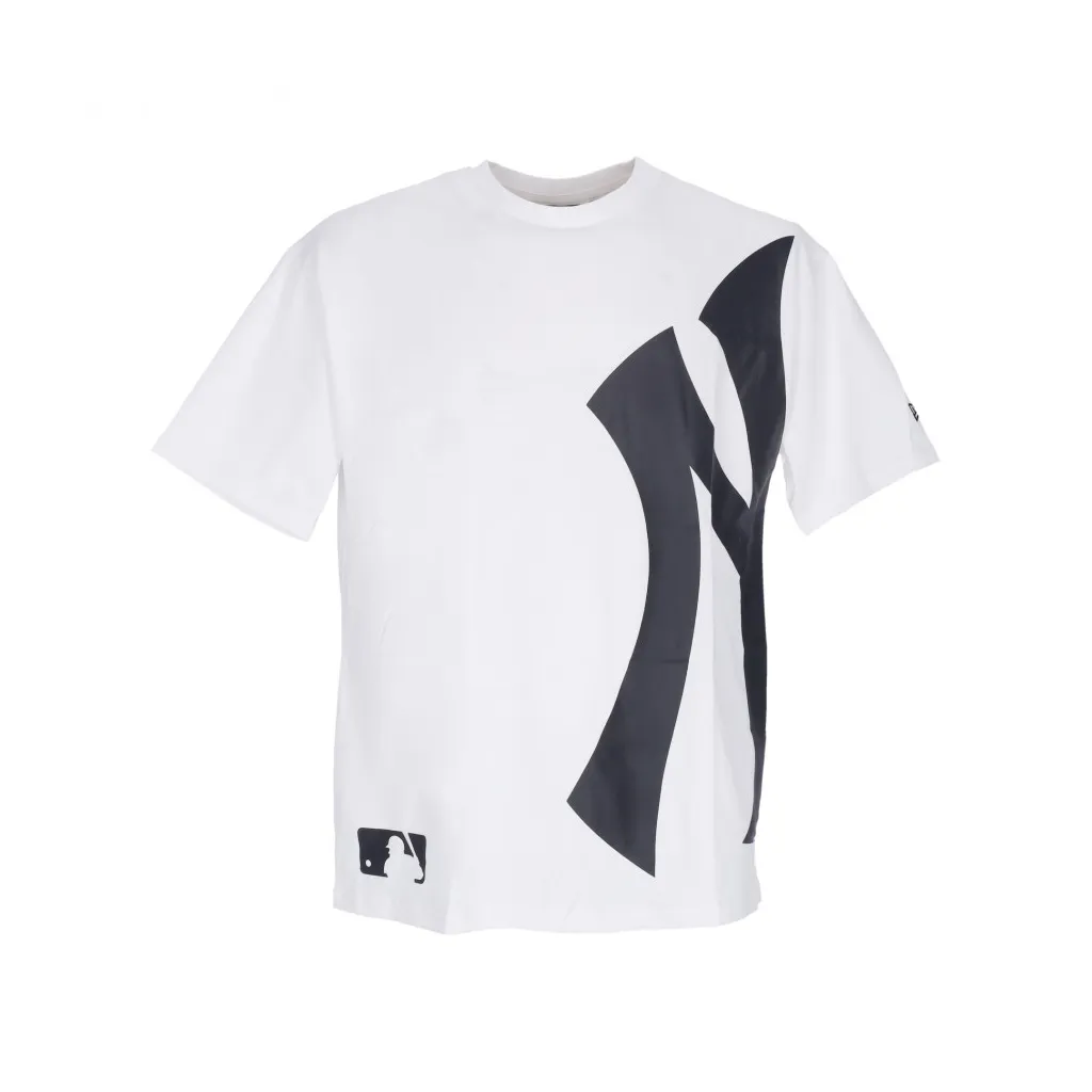 maglietta uomo mlb half logo oversized tee neyyan WHITE/BLACK
