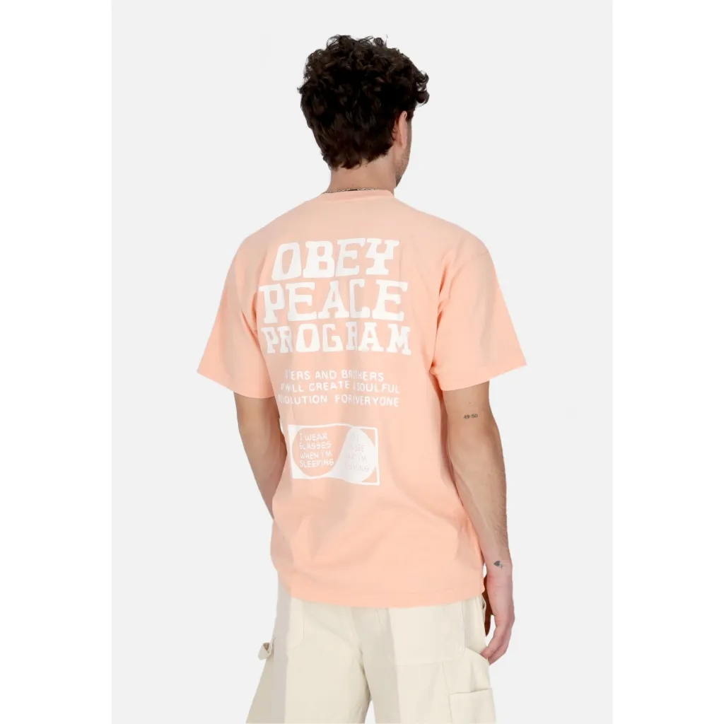 maglietta uomo peace program heavy weight classic tee PEACH PARFAIT