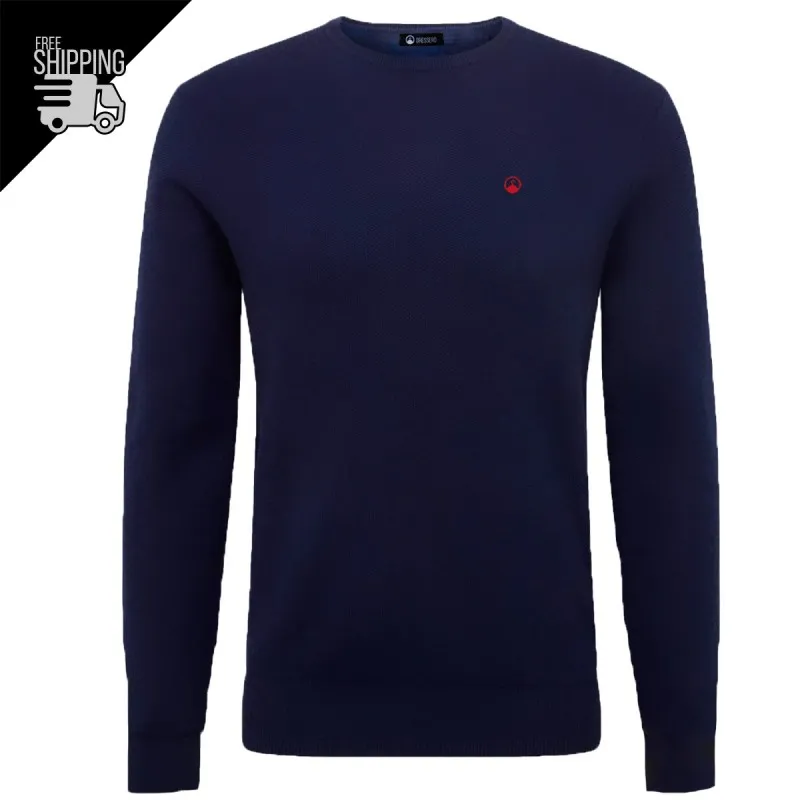 Maglione Cotone Girocollo Dresserd Manica Lunga 100% Cotone Regular Fit Maglioncino Primaverile