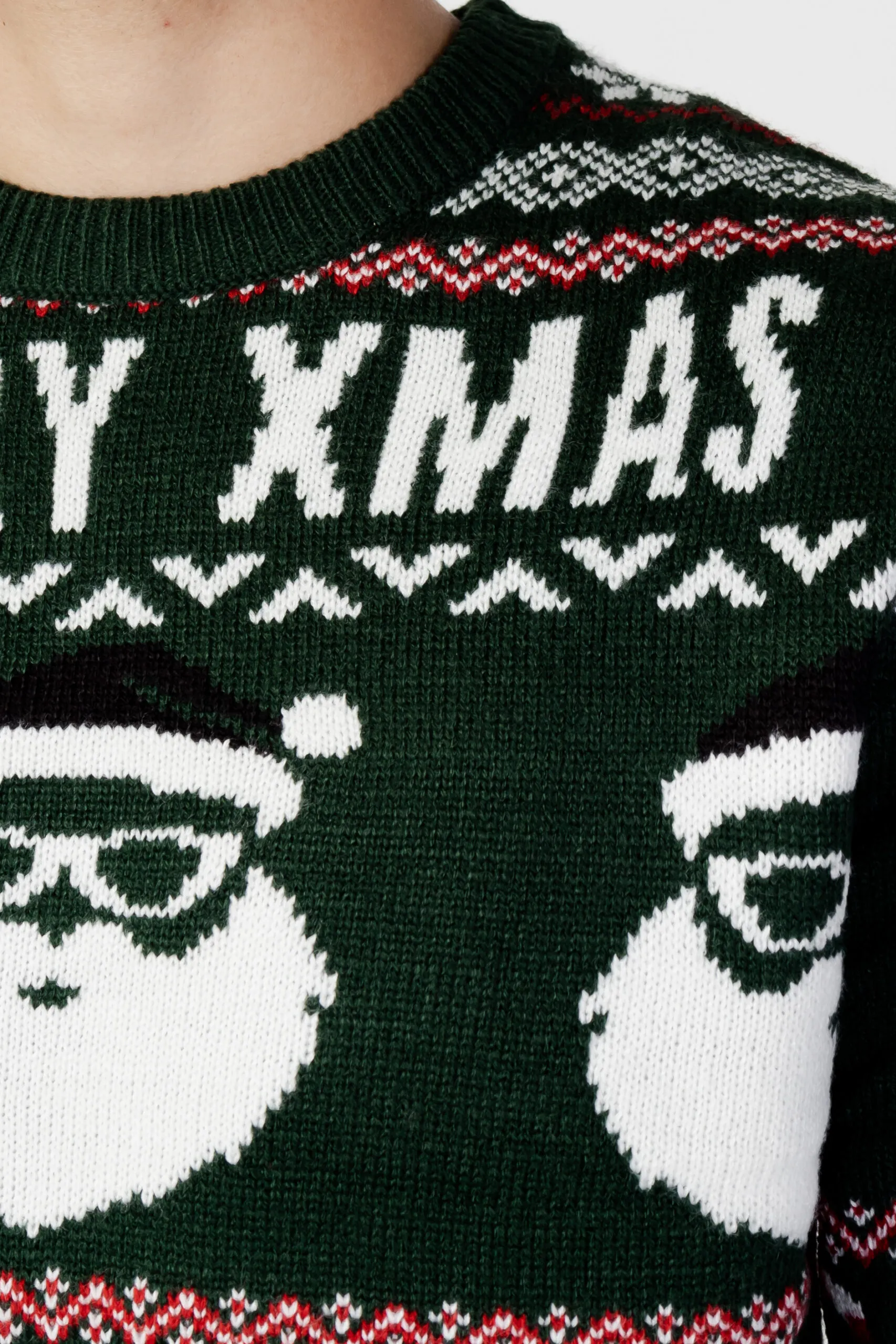 Maglione Only & Sons ONSXMAS SANTA JAQ REG CREW KNIT 3994 Verde
